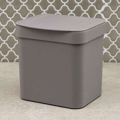 Lixeira 2,5l Trium Ou Compacta Tampa Cozinha Bancada Casa Chumbo