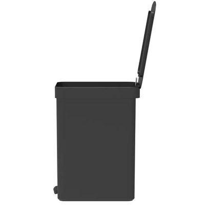 Lixeira de Pedal OU Cesto de Lixo para Cozinha Escritório Linha Trium 12 Litros Preto