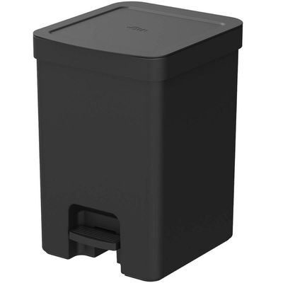 Lixeira de Pedal OU Cesto de Lixo para Cozinha Escritório Linha Trium 12 Litros Preto