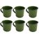 Jogo 6 Xícaras Café Caneca Esmaltada 400ml Caneca de Agata Verde