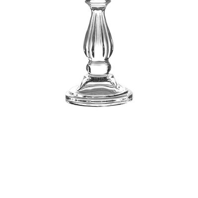 Castiçal em cristal ecológico L'Hermitage La Voir 10x27,6cm