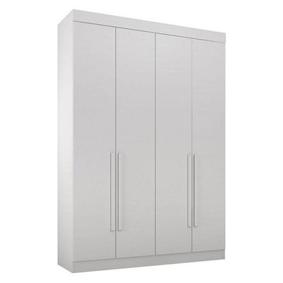 Quarto De Casal Modulado 12 Portas Orion Branco – Leifer Móveis