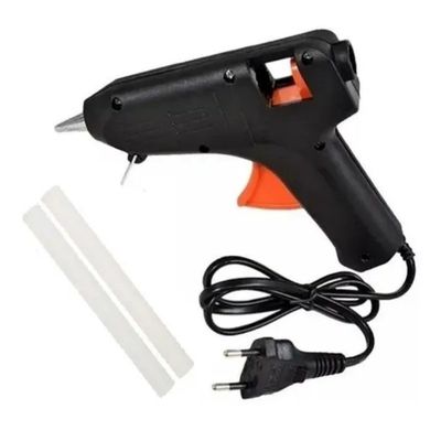 Pistola De Cola Quente Bivolt 6w + 2 Bastões De Cola