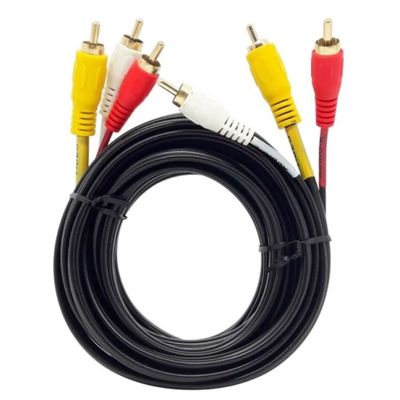 Extensor De Video Componente 5 Vias De 5 Metros + Emendas