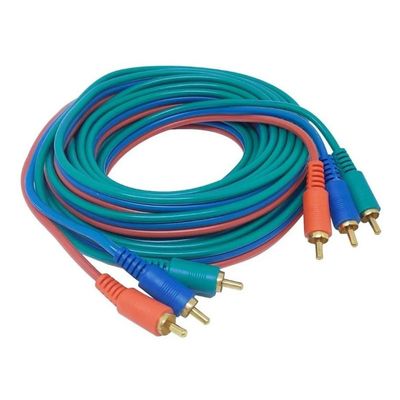Extensor De Video Componente 5 Vias De 5 Metros + Emendas