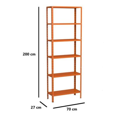 Estante Aço 6 Prateleiras Livros Cozinha Quarto Eaf013