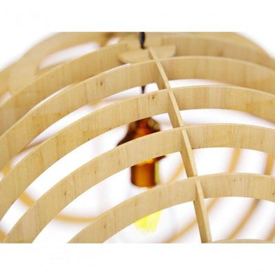Luminária Teto Tipo Pendente Netuno Mdf - Completa Mdf Cru