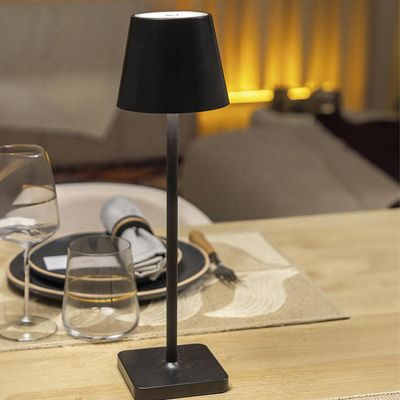 Luminária de mesa tátil regulável Copa&Cia Ross 37,5cm preta