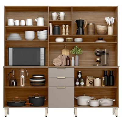 Kit Para Cozinha Compacta Amora Amêndola Nude Prime Tx – Demóbile