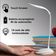 Luminaria Mesa Led Articulada Abajur Touch Flexivel Branca Leitura Estudo Trabalho Quarto Escritorio Recarregavel