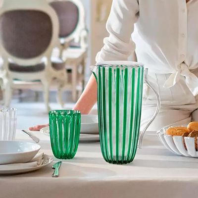 Jarra com tampa em bio plástico Guzzini Dolcevita Esmeralda 1,7 litro