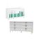 Berço Multifuncional 3x1 + Cômoda Ditália Bbi-51 Dm-240 Branco