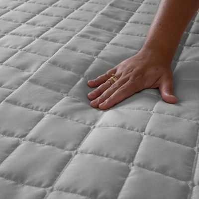Kit Cobre Leito Matelado Dupla Face Soft 2 Peças Solteiro 100% Poliéster - acabamento com tonalidade Cinza