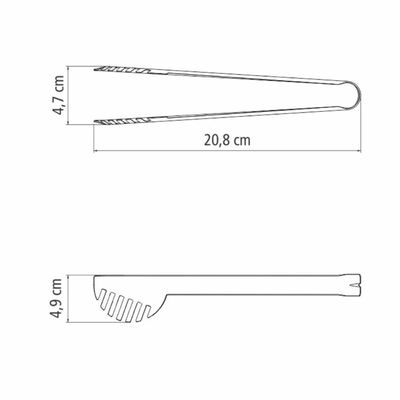 Pegador de Massa Macarrão Tramontina Utility Inox 20,5cm Servir Cozinha