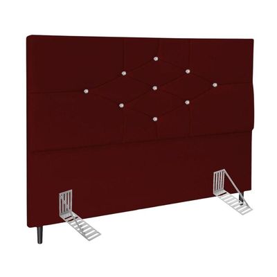 Cabeceira Box Queen 160cm Virgínia Suede Marsala E Frame
