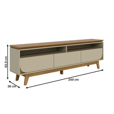 Rack Bancada Selene Para De 75 Polegadas - Madetec Cumaru Opala