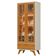Cristaleira Adega Reflecta 2 Portas De Vidro C/ Led - Mavaular Off White/naturalle