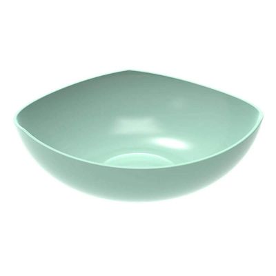 Kit 3 Tigelas Saladeira Verde Menta Trio Plástica Crippa Salada Sobremesa Buffet Restaurante