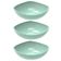 Kit 3 Tigelas Saladeira Verde Menta Trio Plástica Crippa Salada Sobremesa Buffet Restaurante