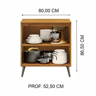 Balcão Para Cozinha Em Madeira 80cm - Cavazotto