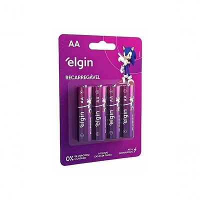 Pilha Alcalina Elgin Tamanho D Blister Com 2