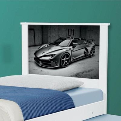 Cama Bibox Solteiro Carro Sport Chumbo Com Colchões
