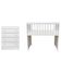 Mini Berço Moisés Alegria E Cômoda Infantil 103 Doce Sonho Branco Brilho – Qmovi