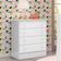 Mini Berço Moisés Alegria E Cômoda Infantil 103 Doce Sonho Branco Brilho – Qmovi