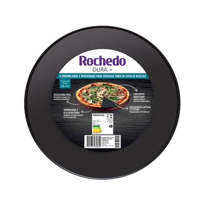 Forma de Pizza Rochedo Dura+ 35cm Vermelho Vermelho