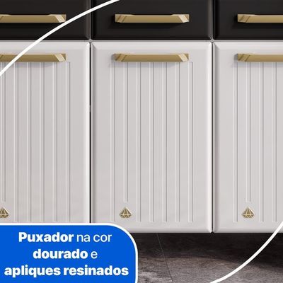 Balcão De Cozinha De Aço Triplo Telasul Diamante C/ Tampo