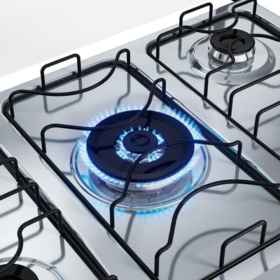 Fogão 5 Bocas Dako com Mesa Inox Supreme Tripla Chama Bivolt