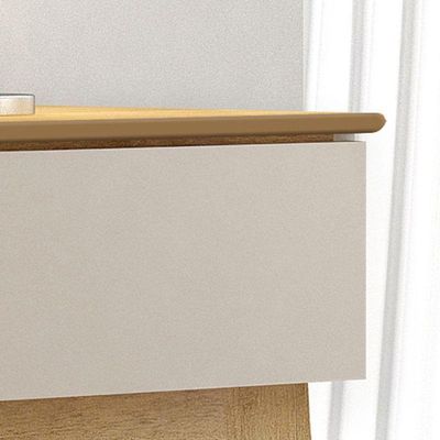 Aparador Para Sala De Estar Ambiente Bellíssima Off White Cinamomo - Valdemóveis