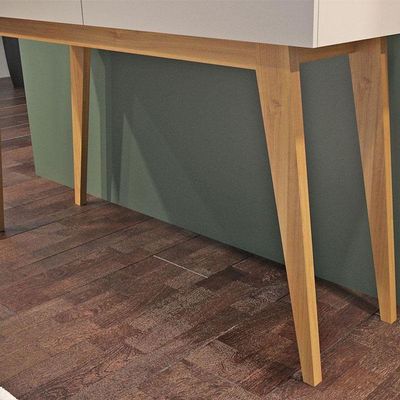 Aparador Para Sala De Estar Ambiente Bellíssima Off White Cinamomo - Valdemóveis
