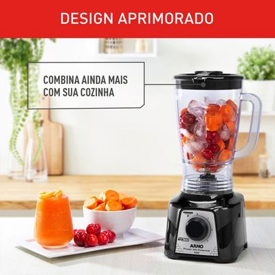 Liquidificador ARNO Power MIX ESSENTIAL LQ19 700W PR 127V Preto / 127V
