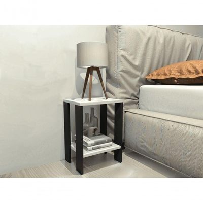 Mesa De Cabeceira Mesa De Apoio Mesa Auxiliar Mesa Lateral Preto Com Branco