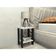 Mesa De Cabeceira Mesa De Apoio Mesa Auxiliar Mesa Lateral Preto Com Branco