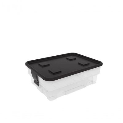 Caixa Organizadora Simple Box 20l - Trânslúcida Branca