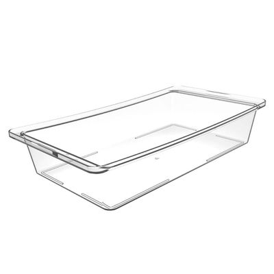 Travessa Hermética Retangular com Tampa 4,8L Transparente Frutas Legumes Verduras Crippa