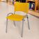 Cadeira Iso Base Cinza, Igreja, Escola, Escritório - Amarelo Kit 12 Peças