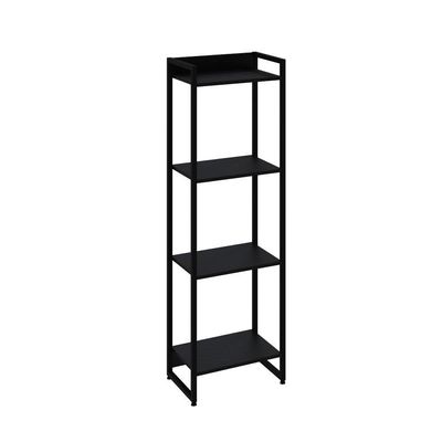 Estante Dynamica 45x30x146cm C/04 Prateleiras Preto ônix / Est.preta Preto ônix / Est.preta