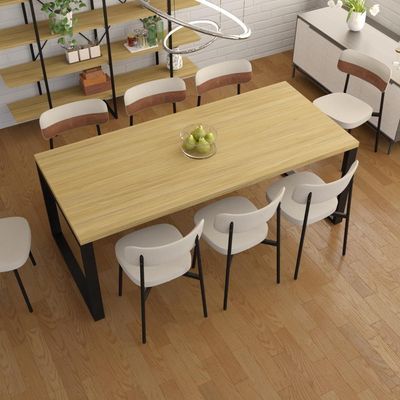 Mesa De Jantar Queens 200x90x77cm Qemj9200 Vermont Oak - Est.preta Vermont Oak/est.preta