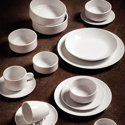 Tigela 16x6,5cm Empilhável Tramontina Paola Porcelana Branca Bowl Cumbuca Avulsa