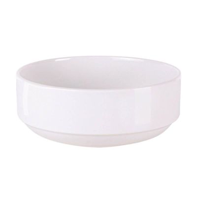 Tigela 16x6,5cm Empilhável Tramontina Paola Porcelana Branca Bowl Cumbuca Avulsa