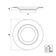 Conjunto 6 Pratos Sobremesa 19cm Canyon Porcelana Tramontina