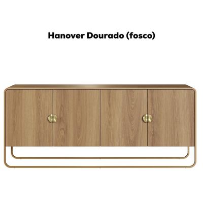 Buffet Aparador Organico 4 Portas 180 Cm 28075 Artesano Hanover Dourado