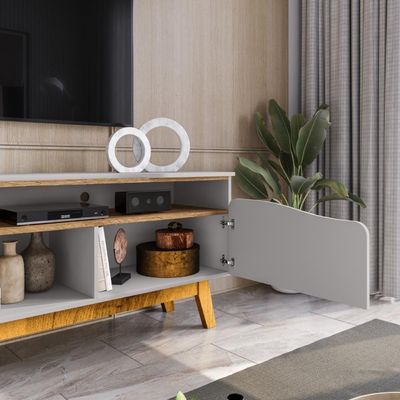 Rack Para 75 Polegadas Sertaozinho Off White Cinamomo