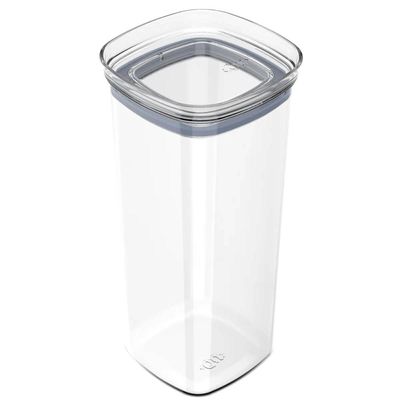 Kit 3 Potes Herméticos de Plástico 1,5L Ou Porta Mantimentos Condimentos Transparente
