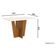 Mesa De Jantar Danielly 120 Cm Tampo Reto Com Vidro Nature Off White – Henn