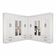 Closet Casal Duplo Lu 12 Portas Com Espelho 8 Gavetas Branco