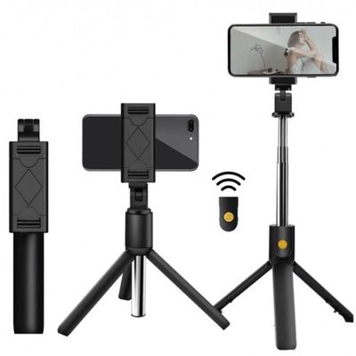Bastão De Selfie Com Tripé Para Com Controle Remoto
